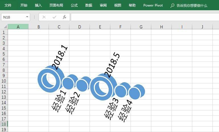 excel2016表格怎么创建圆形重点日程表?