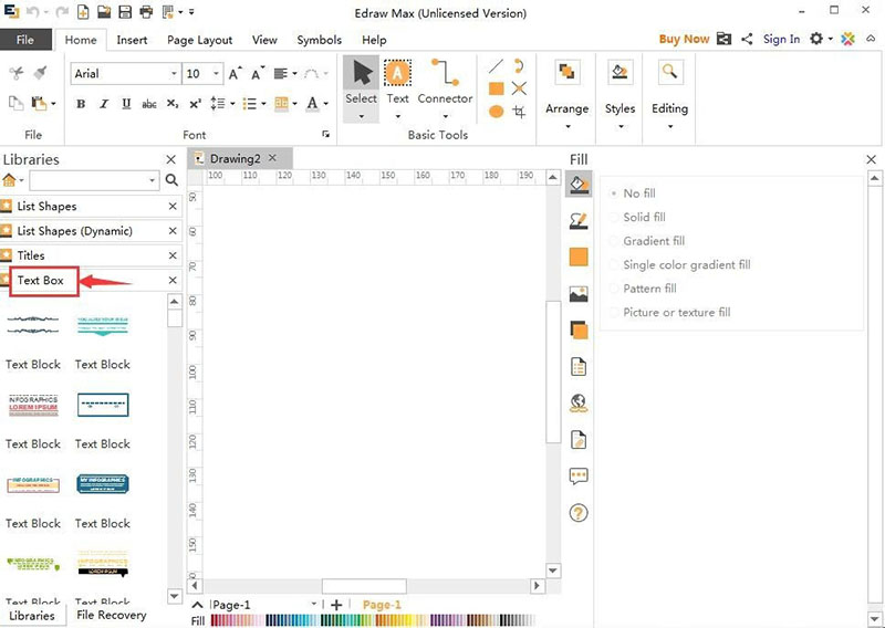 EDraw Max亿图图示怎么创建漂亮的文本框样式?