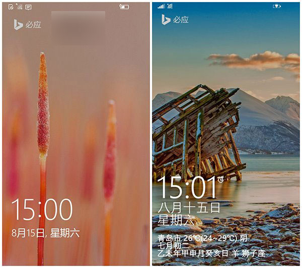 最新Win10 Mobile预览版10512：锁屏界面的逗号(图)