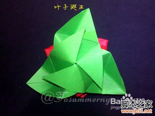 魔术玫瑰花折纸教程