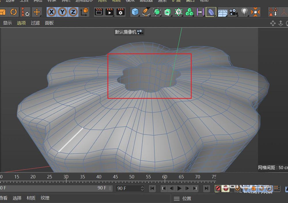 C4D怎么连接不规则截面线与圆柱?