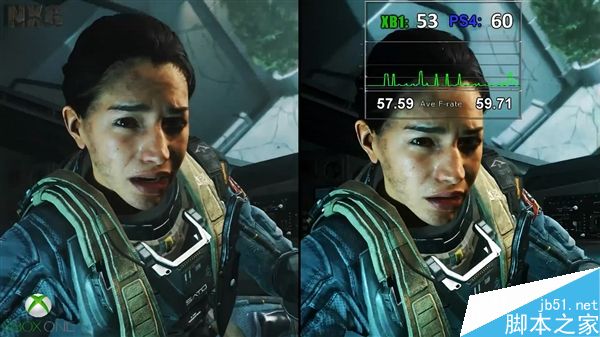 PS4和Xbox One版本使命召唤13帧率对比测试视频