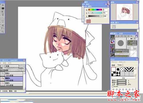 opencanvas(CG手绘软件)如何画猫女MM?opencanvas使用教程