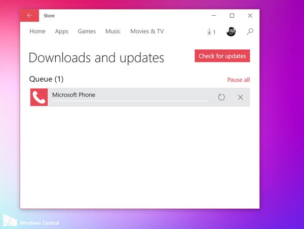 Win10预览版10558：PC系统首次可下载《电话》应用