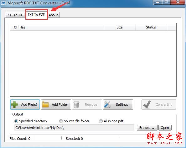 怎么设置PDF密码 Mgosoft PDF Text Converter设置PDF密码教程