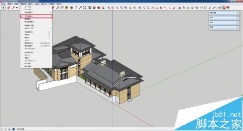 SketchUp中建筑立面导出cad后显示断线怎么办?