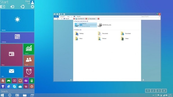 基于UI扩展性！功能超强的Windows 9概念设计渲染图