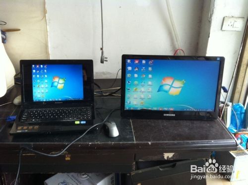win7统笔记本双显示器共用一个画面的教程