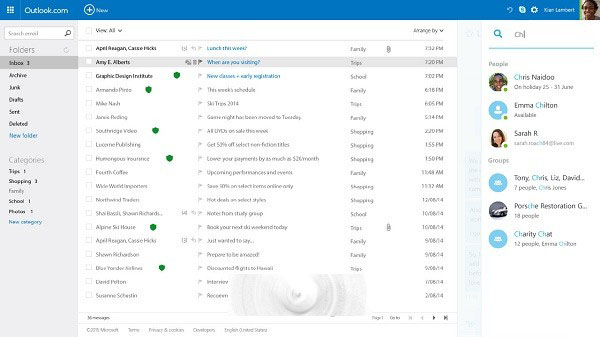 微软对所有Outlook.com用户推送Skype集成改进