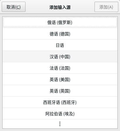 fedora 23 安装默认的拼音输入法的方法