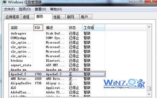 Win7系统关闭80端口占用程序进程的方法