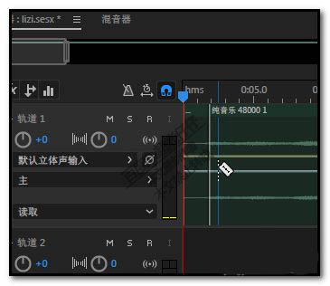 audition怎么插入一段空白音频？au加空白音的技巧