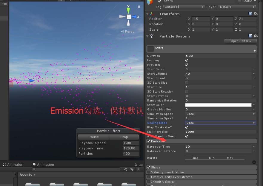 Unity怎么快速制作星空粒子效果?