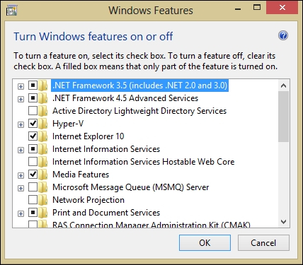 Win8 下.NET Framework 3.5离线安装包无法直接安装