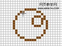 Windows 画图程序绘制像素小女孩头像