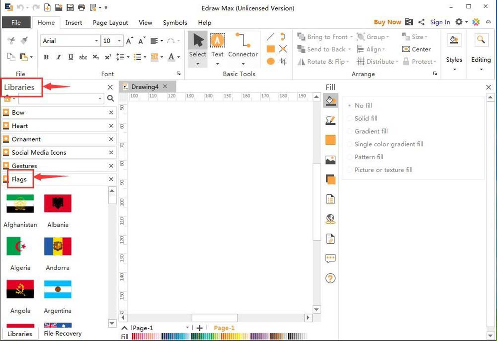Edraw Max亿图图示怎么创建德国国旗?