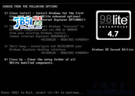 制作U盘版迷你Win 98系统