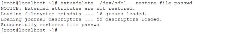 extundelete实现Linux下文件 文件夹数据恢复教程