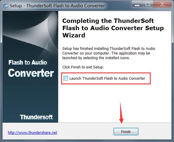 swf转音频文件ThunderSoft Flash to Audio Converter安装及激活教程