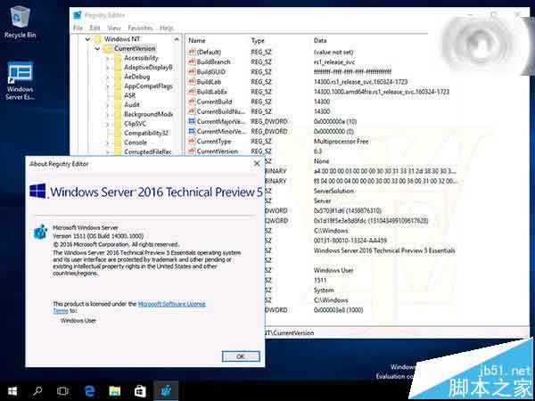 win10年度更新亲近版Windows Server 2016 TP5 14300曝光