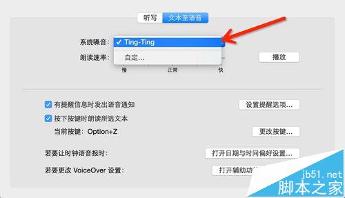 mac os x中怎么设置语音输入和语音播报?