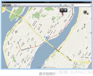 iPad快速査找您当前的位置功能使用图解