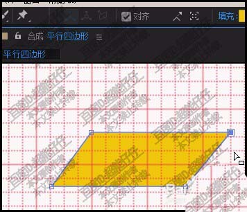 AE怎么画平行四边形? AE画四边形的教程