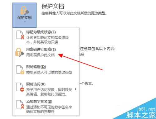 word2013文档如何进行加密呢?