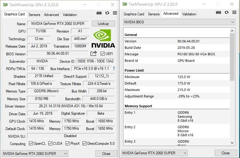 RTX 2060/2070 Super显卡全面图解评测