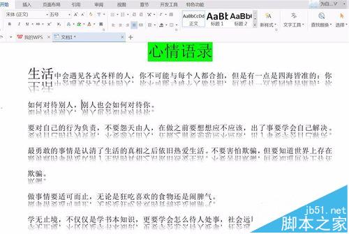 word怎么设置文字倒影效果? word文字添加倒影的教程