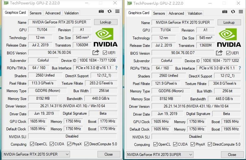 七彩虹iGame RTX 2070 Super Vulcan X OC显卡深度图解评测
