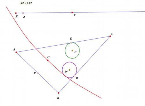 网络画板怎么制作出轨迹曲线的交点?
