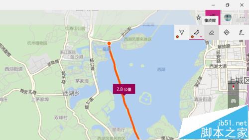 win10自带的地图应用怎么测量两个地点之间的距离?