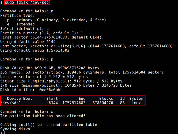 Linux系统如何创建和挂载XFS文件系统
