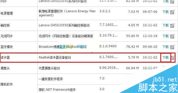 联想G550笔记本Xp系统下读卡器无法读卡怎么办