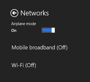 如何使用Win8飞行模式轻松关闭所有无线网络