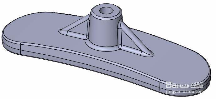 Solidworks如怎么画一个底座样式的仿形体?