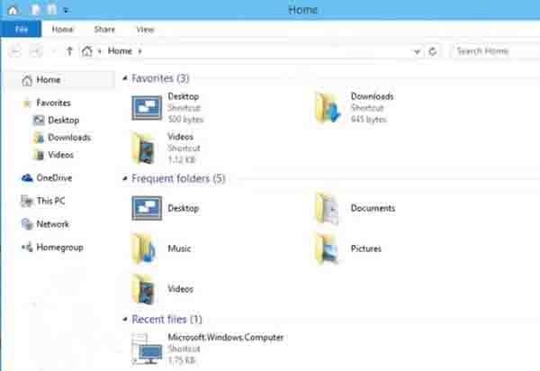 Win9图标大换脸：首次加入Home新图标