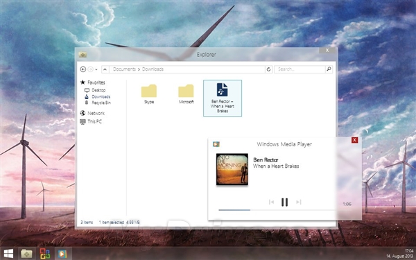 【高清图】全新Win9概念版界面图 界面设计堪称惊艳