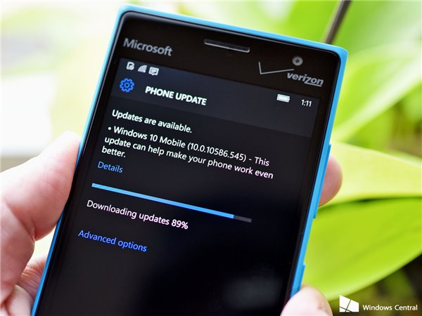 Win10 Mobile正式版10586.545更新今日推送 不是一周年更新