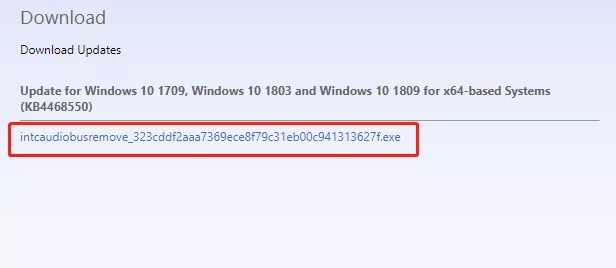 Win10 1803更新没声音了怎么办？KB4468550补丁修复方法