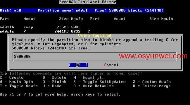 FreeBSD 8.2 安装教程图文详解