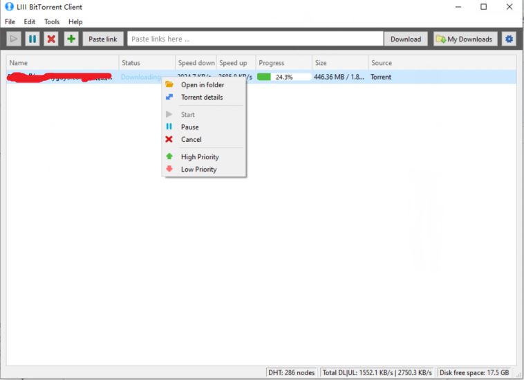 LIII BitTorrent Client怎么使用？LIII开源BT下载工具使用图文教程