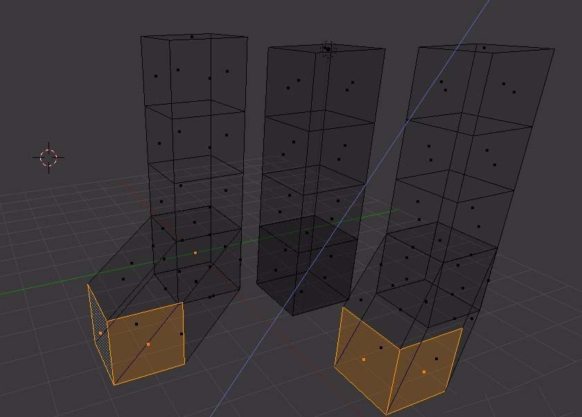 Blender建模怎么扩展延伸物体的面与边?
