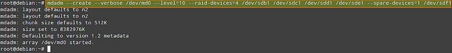 Linux系统设置RAID 10，确保高性能和容错的磁盘输入/输出的图文教程