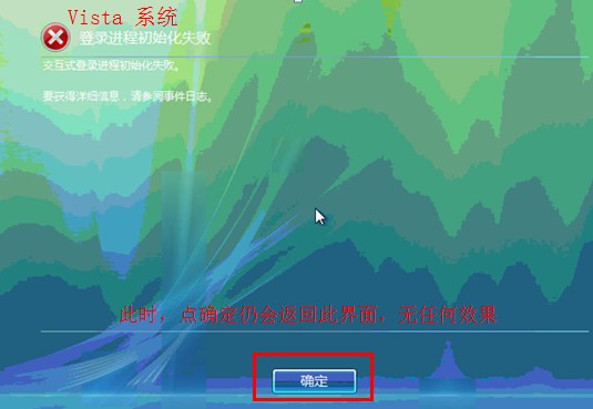 Vista开机蓝屏或提示"登录进程初始化失败"的原因及解决方法