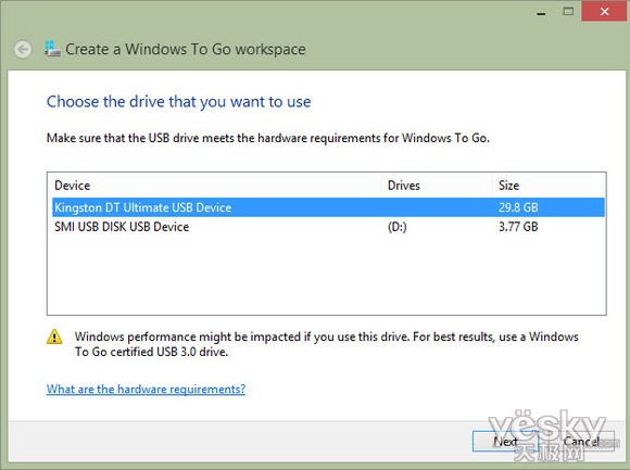 Windows To Go将Win8装进U盘利用优盘提供Win8环境
