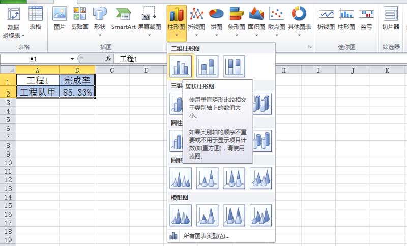 excel怎么制作圆形温度计图表?