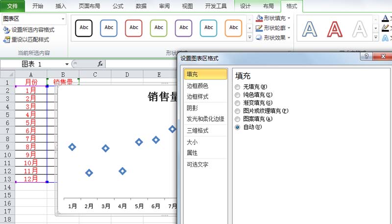 excel表格中怎么设计炫酷折线图?