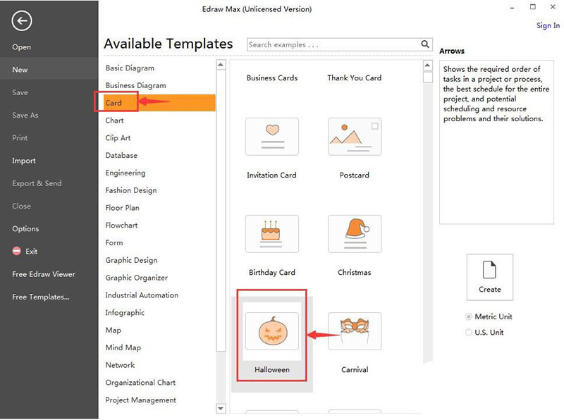Edraw Max亿图图示怎么绘制建万圣节精灵形象?
